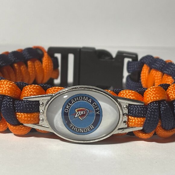 Oklahoma City Thunder NBA Paracord Bracelet NEW - Picture 1 of 2